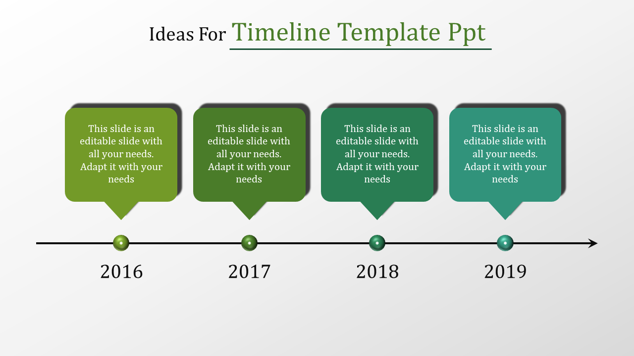 Free - Interactive Timeline PPT  Template For Presentation